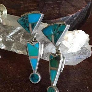 SOLD- Large Vintage Ray Tracy Earrings